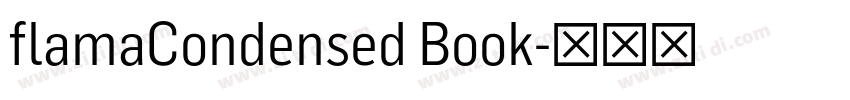 flamaCondensed Book字体转换